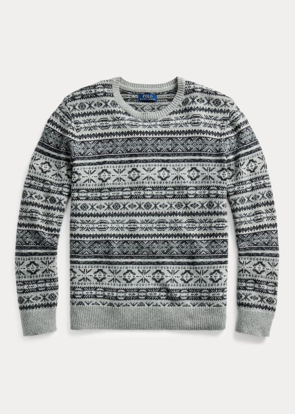 Suéter Polo Ralph Lauren Fair Isle Algodão-Blend Homem 73608-SIHQ